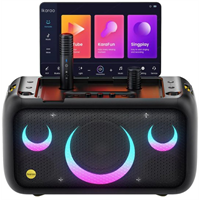 רמקול אלחוטי נייד 800W עם מערכת קריוקי ומסך 13.3 אינץ' IKARAO BREAK X1 יבואן רשמי
